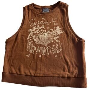 Melanie Martinez Portals Hypnotized Brown Sweater Vest Witchy‎ Goth whimsygoth
